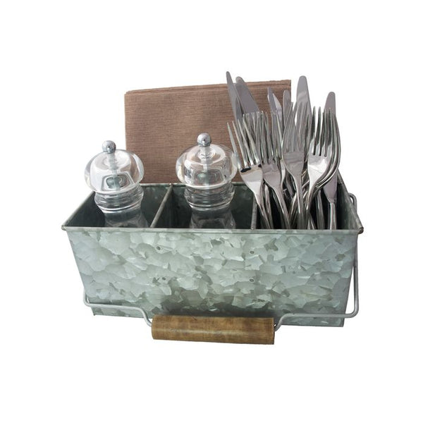 Sectioned Metal Caddy