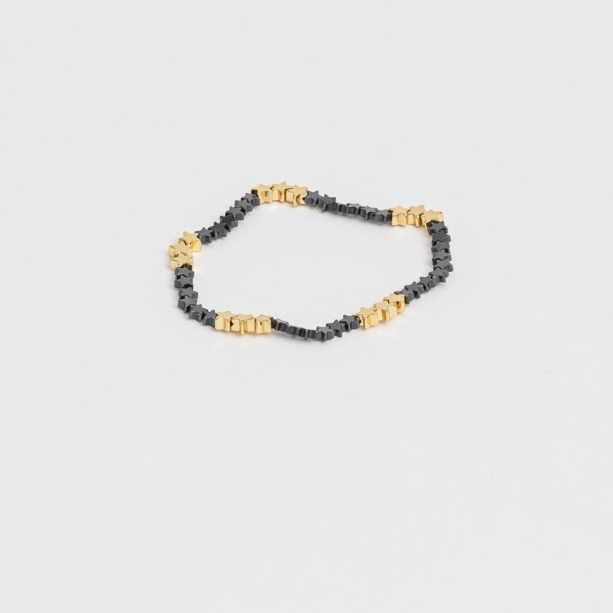 Stella Gemma Hermatite/Gold Stars Bracelet SGBR