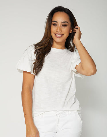 Stella & Gemma Iris Top White