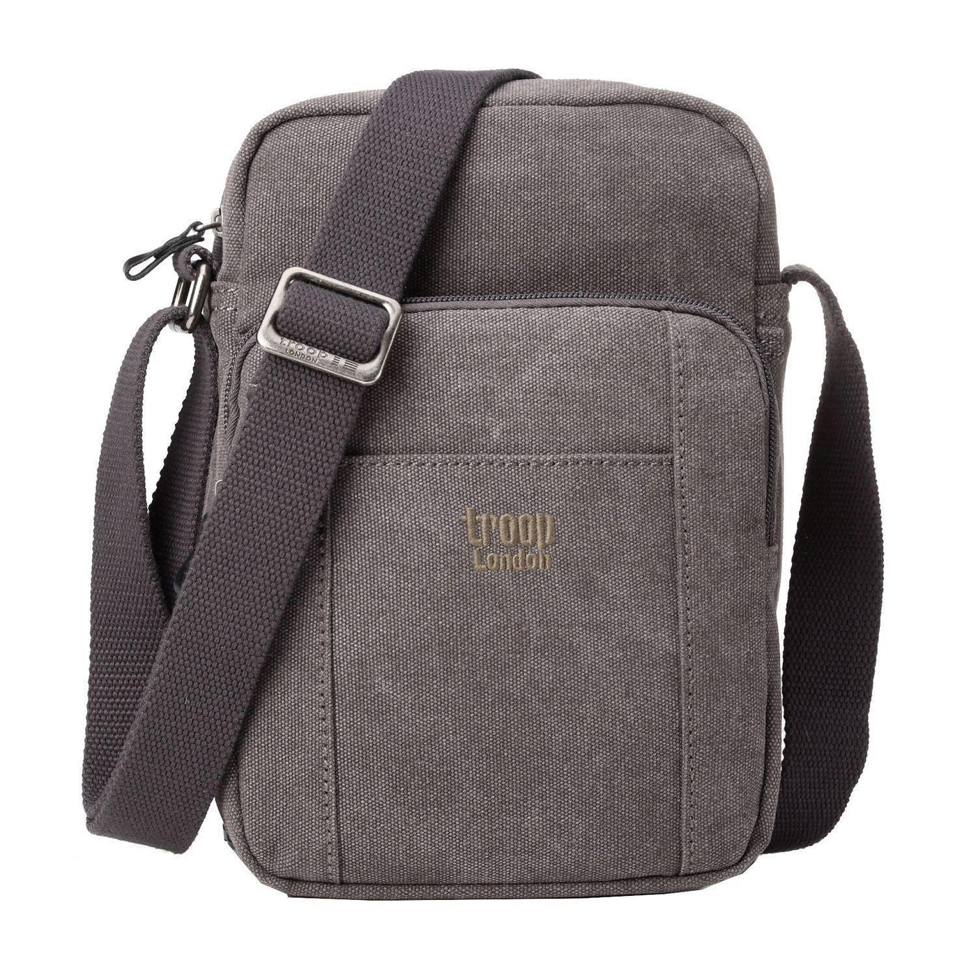 Troop London Classic Zip Top Body Bag Charcoal TRP
