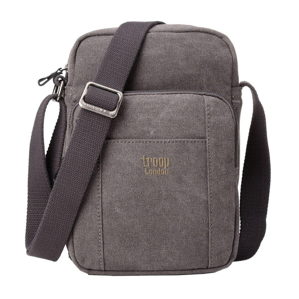Troop London Classic Zip Top Body Bag Charcoal TRP
