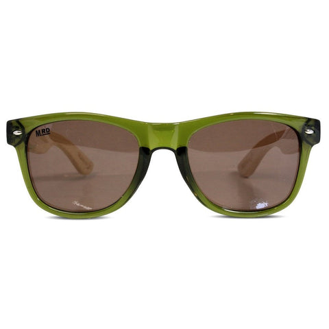 Moana Road Sunglasses Green Wood Arms