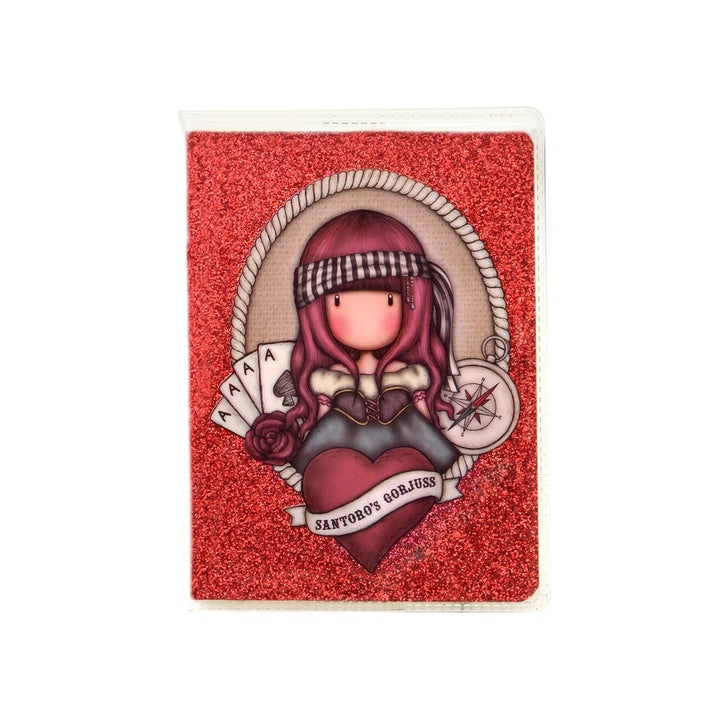 Gorjuss Mini Glitter Note Red