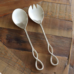 Infinity Salad Servers Gold
