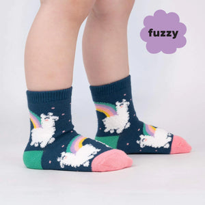 Sock LLam-where Rainbow Toddler Crew Socks