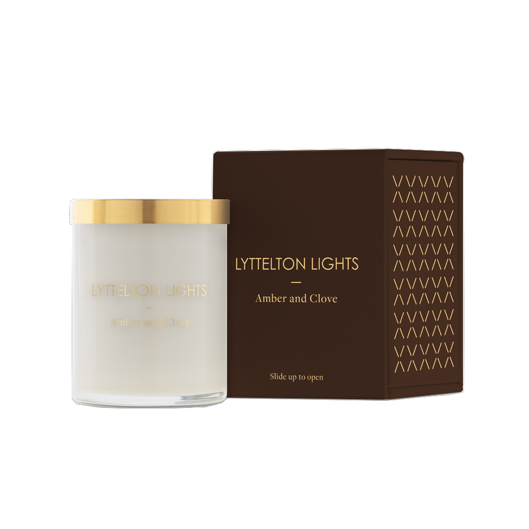 Lyttelton Lights Small Candle Amber Clove